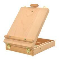 Без бренда «Коробка 6 шт.: Мольберт Две картинки этюдный ящик, настольный, хлопушка 55 см» в Туле