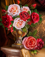 Без бренда «Букет роз в изящной вазе (20шт)» в Туле