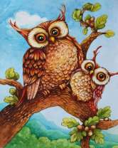 Без бренда «Совёнок с совой на ветке» в Туле