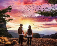 Без бренда «Влюбленные встречают закат на горе» в Туле