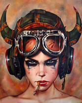 Без бренда «Девушка в шлеме с сигаретой» в Туле