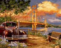 Без бренда «Американский автомобиль на фоне моста через залив» в Туле в интернет-магазине  Без бренда «Американский автомобиль на фоне моста через залив» в Туле