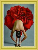 Балерина в юбке в виде розы