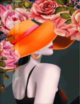 Без бренда «Дама в яркой шляпе и розы» в Туле в интернет-магазине  Без бренда «Дама в яркой шляпе и розы» в Туле