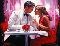 Без бренда «Пара на свидании в ресторане» в Туле в интернет-магазине  Без бренда «Пара на свидании в ресторане» в Туле