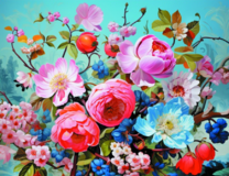 Без бренда «Пионы и другие цветы» в Туле в интернет-магазине  Без бренда «Пионы и другие цветы» в Туле