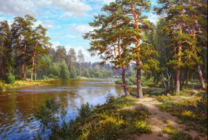 Без бренда «Хвойный лес и река» в Туле в интернет-магазине  Без бренда «Хвойный лес и река» в Туле