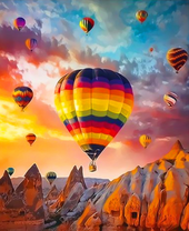 Полет шаров в Каппадокии