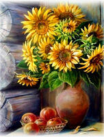 Без бренда «Кувшин с подсолнухами и корзинка с яблоками» в Туле