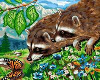 Без бренда «Еноты и бабочка на цветочной поляне» в Туле